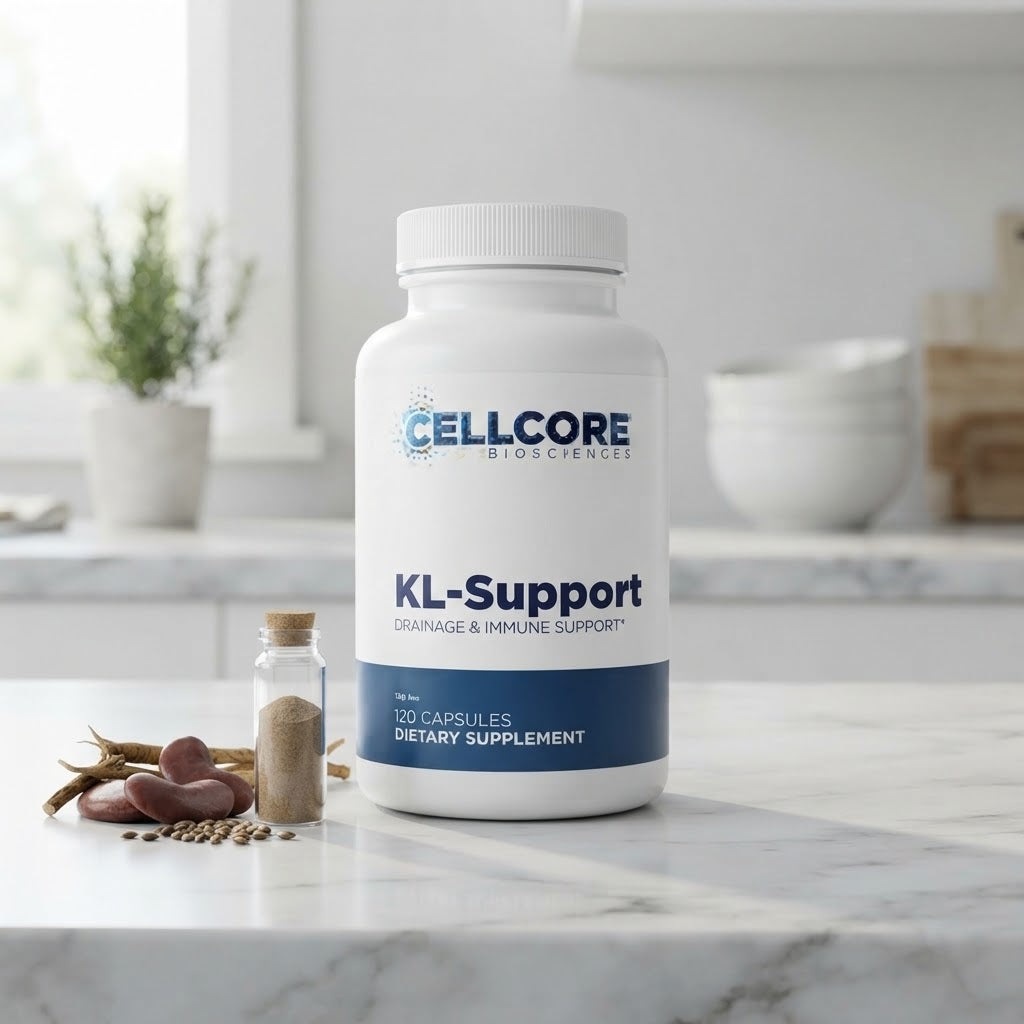 Cellcore Biosciences KL-Support Drainage & Immune Support Dietary Supplement - 120 Capsules