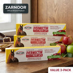 Zarnoor Durvet Ivermectin Paste 1.87% Apple Flavored Horse Dewormer - Value 3-Pack