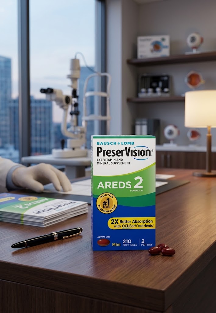 Bausch + Lomb PreserVision AREDS 2 Formula Eye Vitamin & Mineral Supplement - 210 Mini Soft Gels