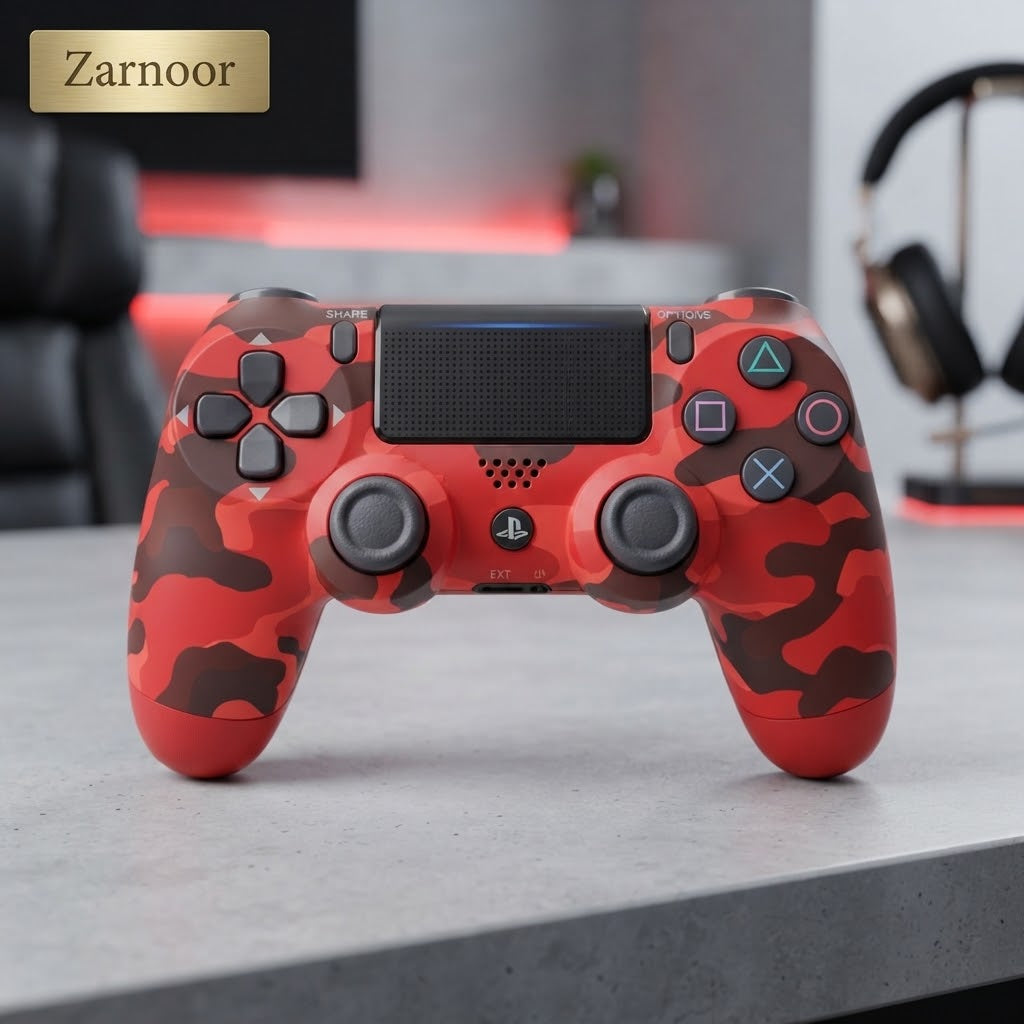 Sony PlayStation DualShock 4 Wireless Controller – Red Camouflage | Gaming Accessories