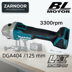 Makita DGA404 Brushless Tool Electric Angle Grinder 18V High Power 125mm Rechargeable Cutting Polishing Machine. ( note : WITHOUT BATTERY AVAILABLE zarnnor