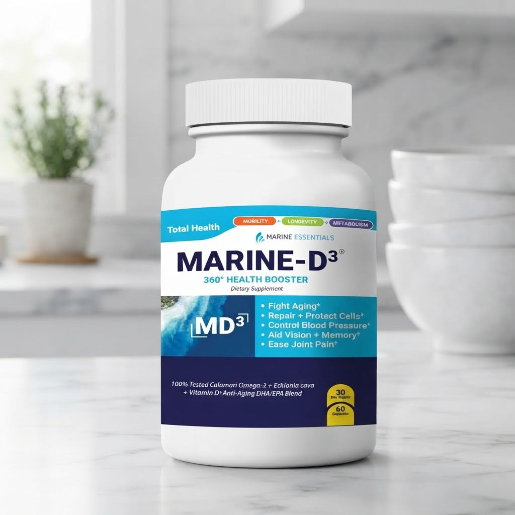 Marine Essentials Marine-D3 360° Health Booster Dietary Supplement - 60 Capsules